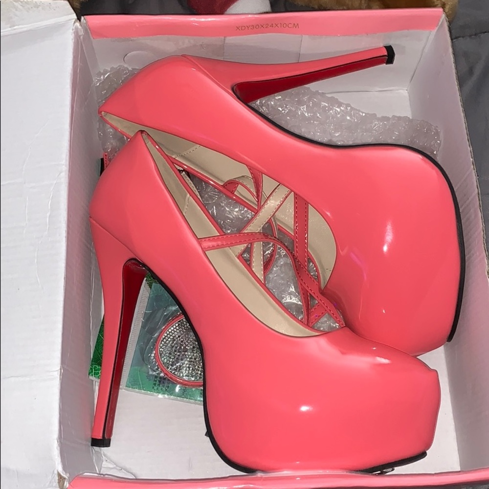 Pink heels